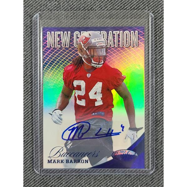 2012 Panini No.287 Mark Barron Autographed Trading Card NUMBERED 18/49