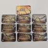 Image 2 : Assortment of Gold-Plated Wheat Cents with 1 Black Ruthenium Cent Coin FV: $.22 