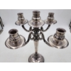 Image 2 : Incredible Sterling Silver 5-Arm Candelabra - Total Weight: 5.4lbs