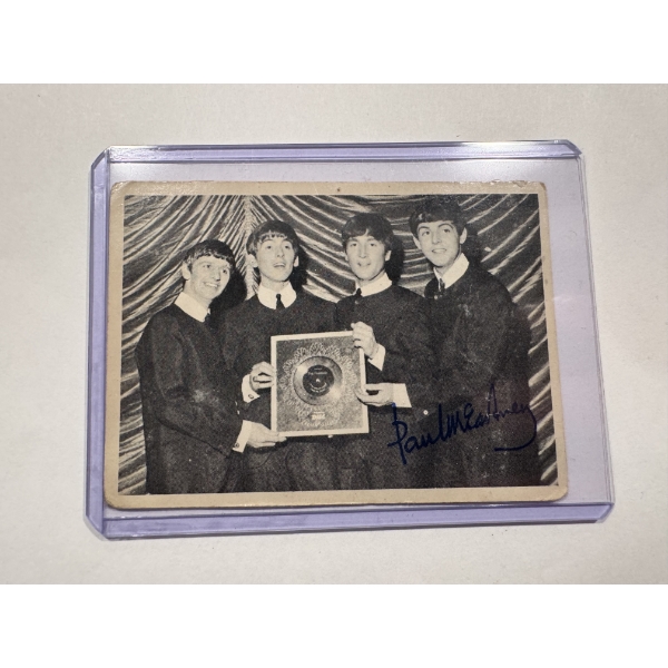 1964 Topps Beatles Original Trading Card - Harder To Find - In Protective Holder - Excellent Card