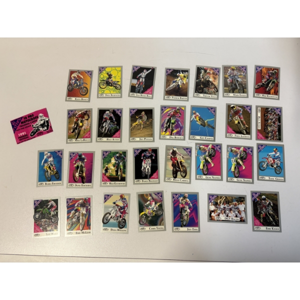 1991 HIFLYERS - Motocross Racing Cards 1-150 : Complete Set 3-6-93 - Includes - Jeff Pestana