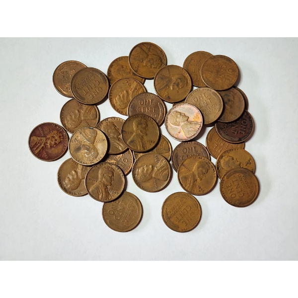 Lot of # Assorted Years Lincoln Wheat Cents Face Value: $
