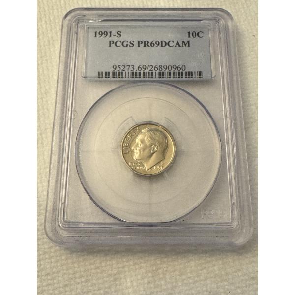 1991-S PCGS PR69DCAM - United States Dime