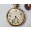 Image 2 : Vintage Gold-Filled C.R. Swim Pocket Watch With Leather Strap