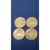 Image 1 : 1962-D, 1962, 1939 (Possible Mint Mark), 1964-D 90% Silver Washington Head Quarters - Face Value: $1