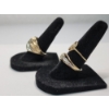 Image 6 : Three Gorgeous 10K Gold Rings with Diamonds - Various Sizes - TW: 8.9g