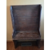 Image 1 : Louisville Home Pickup - Antique Parsons Chair / Bench 30 W x 15 D x 48" Tall - Solid Wood - Ex Cond