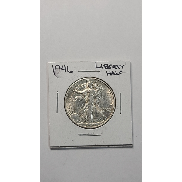 United States 1946-S Walking Liberty 90% Silver Half Dollar