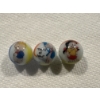 Image 1 : 3 - Vintage Porky Pig Cartoon Glass Advertising Marbles