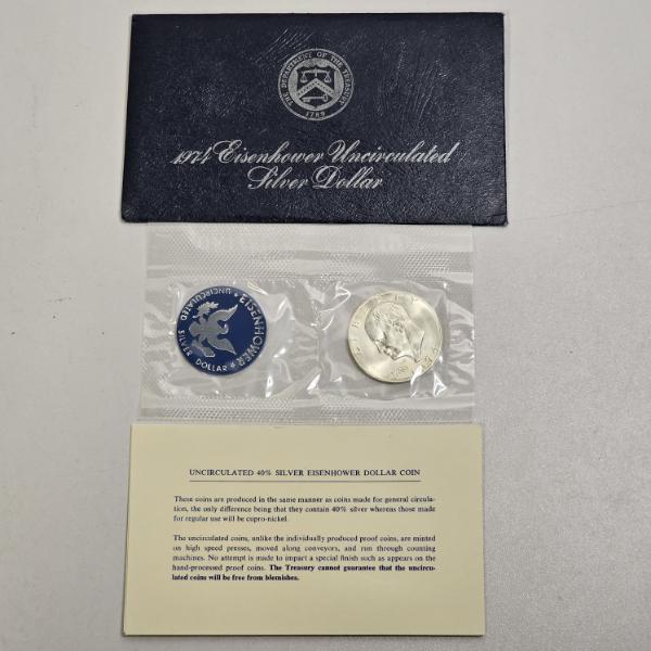 1974-S United States Uncirculated 40% Silver Eisenhower Dollar Coin - BEAUTIFUL CONDITION!!!