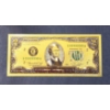 Image 1 : $2 US Currency Gold Foil Note -  24k (.999) Gold Foil  1 Of 7 In The Modern Note Series Offered
