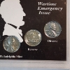 Image 3 : Wartime Coin Collection: Collection Slab of Five 1943 Lincoln Steel Cents 