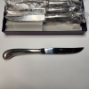 Image 3 : Vintage Leonard Stainless Steel Pistol Grip Steak Knives - Brand New Set of 6 