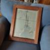 Image 1 : Vintage Wood Framed Wall Mirror