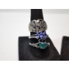 Image 2 : Six Assorted Sterling Silver Rings with Various Gemstones and Styles TW: 13.0g