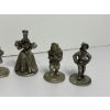 Image 3 : Pewter Wizard of Oz Collectible Tiny Figurines - Tin Man - Wicked Witch - Dorothy - Glinda - Lion 