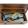 Image 5 : Jewelry Box filled with Costume Jewelry - Missing Leg - Earrings - Necklaces - Pins - Etc.