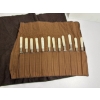 Image 1 : Universal LF&C Mother of Pearl Handle Sterling Band Knife Set - 12 Knives Total - In cloth wrapping