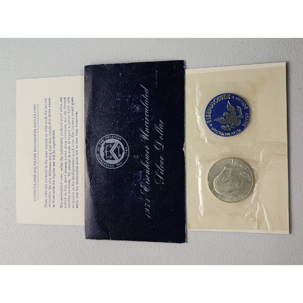 1971-S U.S. Eisenhower Uncirculated 40% Silver Dollar