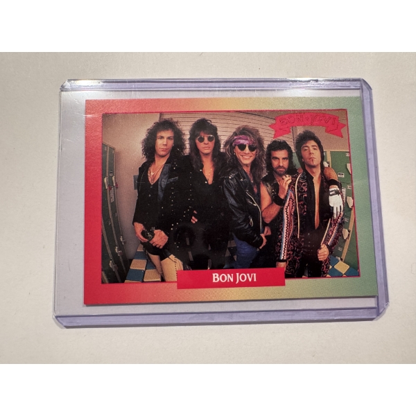 1991 BON JOVI Band Music Rookie Card - Mint Condition - High Grade Card