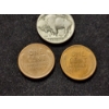 Image 5 : Three Assorted Collectible United States Coins - Two Wheat Pennies & A Buffalo Nickel