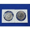 Image 1 : Two U.S. 90% Silver Half Dollars: 1953 Franklin & 1964 Kennedy