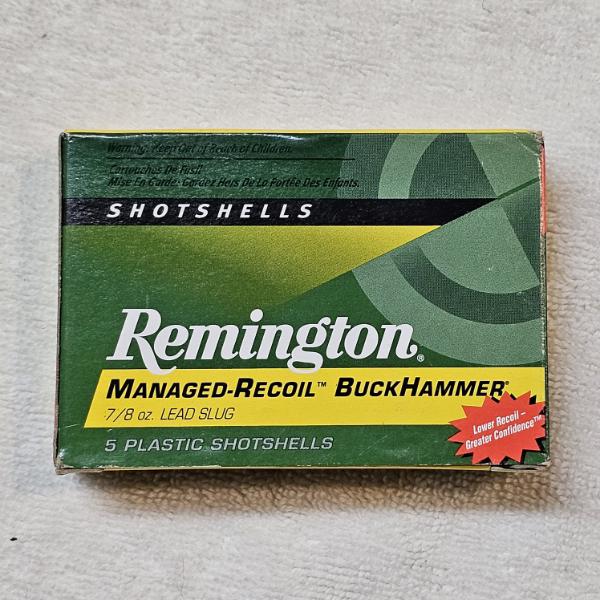 5 Remington Managed-Recoil BuckHammer 20-Gauge 7/8 oz. Lead Slug Shotshells
