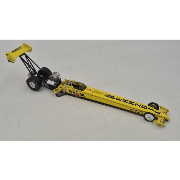 METAL TOY DRAGSTER - PENNZOIL - 15" lONG - 1995 RACING CHAMPIONS - SEE PICS  EXCELLENT CONDITION
