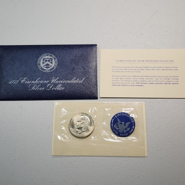 United States 1973-S Eisenhower 40% Silver Dollar 