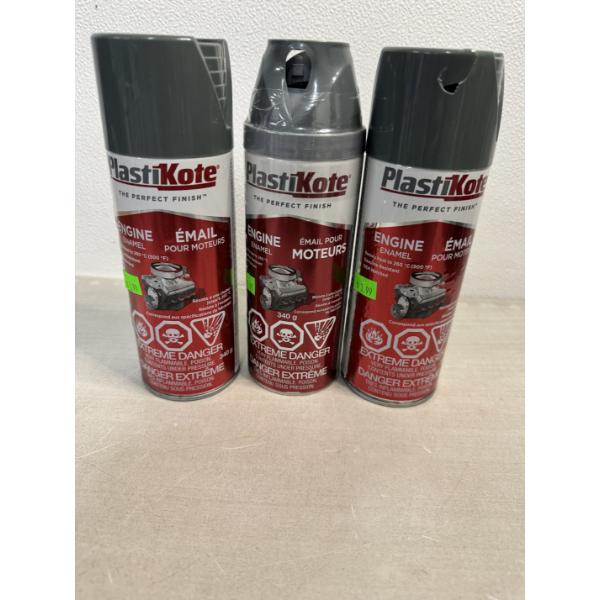3 Cans Of PlastiKote Engine Enamel - Brand New 