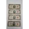 Image 1 : Series 1953 B, 1953 C $2 Red Seal Bank Notes & 1953 B $5 Red Seal Bank Note - Face Value: $11.00