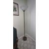 Image 1 : PICKUP IN NORTHFIELD - Tall (72") Torchiere / Floor Lamp Nickel Finish - Shade is 13" Diam - See Pic