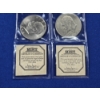 Image 8 : Lot of (4) 1972 Eisenhower Dollars - in Case & Plastic Sleeve w/ COA FV $4.00