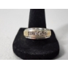 Image 2 : Stunning 14K Gold Two-Tone Ring With Diamonds - Size 10.5 - TW: 6.3g