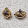 Image 1 : Vintage 1954 & 1955 University of Michigan Gold-Filled Football and Basketball Charm Pendants