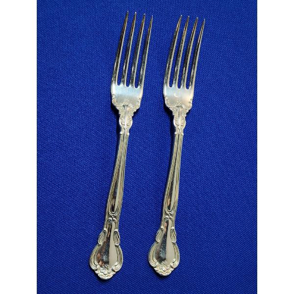x2 Gorham Chantilly Sterling Silver Forks Weight: ~94g