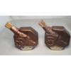 Image 2 : (2) 1970 Jim Beam Bonded Beam 4/5 Quart 1795 Cannon Shaped Whiskey Decanters (Empty) 