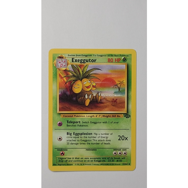 1999 Exeggutor #35/64 Pokemon Trading Card From The Jungle Set - Near Mint 