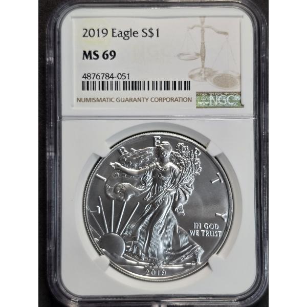 NGC MS69 2019 American Silver Eagle
