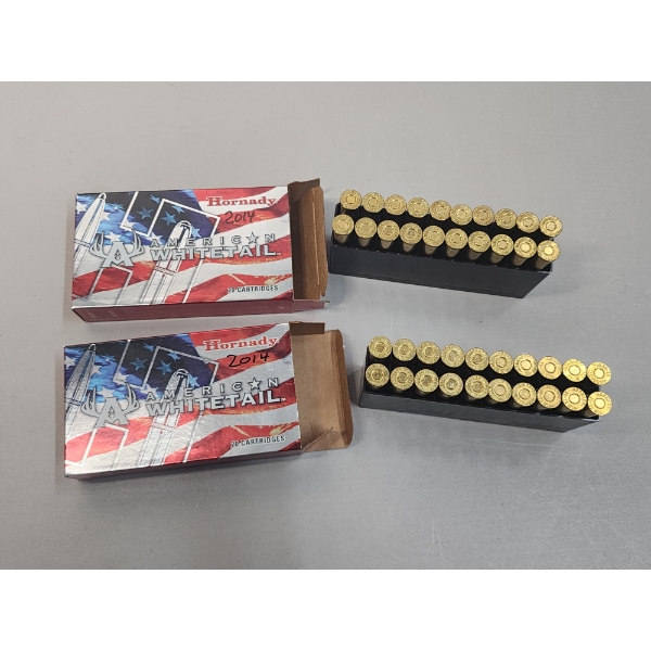 2 Full Boxes of Hornady American Whitetail 30-30 Winchester Rifle Ammo - 40 Rounds Total