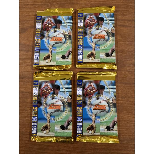 4 - 1994 Score Series 1 Unopened Baseball Card Wax Packs - Mint Condition