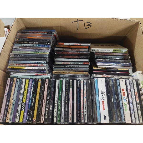 Full Box Of Audio Music Cd's - Large Quantity, See Photos For Selections Included  