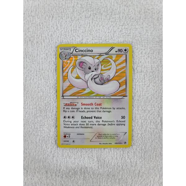2013 Pokemon Cinccino Holo 105/113 Legendary Treasures Set - Near Mint