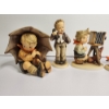 Image 2 : Lot of 5 Hummel Goebel Porcelain Figurines ft. Rare "The Photographer" #178 & "Umbrella Boy"