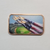 Image 1 : America's 250th Anniversary Baseball Flyover Colorized 1 AVDP oz .999 Fine Copper Bar
