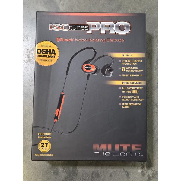New ISO Tunes Pro: Hearing Protection, Music, & Calls 10 Hour Battery! OShA Compliant 