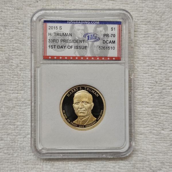 2015-S Harry S. Truman Presidential Dollar Certified as PR-70 Deep Cameo by IGS