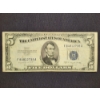 Image 1 : 1953 Blue Seal $5 Silver Certificate Note in Good Shape