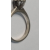 Image 5 : 14K White Gold Cluster Ring - Size 7.5 - Weight: 2.7g
