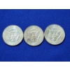 Image 2 : (3) Clad 40% Silver Kennedy Half Dollars: 1966, 1967, 1968